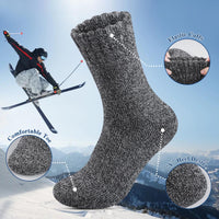 1 x RAW Customer Returns Reamphy 5 pairs of wool socks for men, thermal socks, warm socks for men, thick winter cozy wool socks, outdoor hiking winter socks for men 39-46 - RRP €20.99