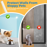 1 x RAW Customer Returns Loiion Matte Electrostatic Adsorption Wall Protective Film, Splash Guard Kitchen Back Wall, Splash Guard Dog Bowl Wall, Washable Wall Protection Splash Furniture Protective Film 40CM 500CM - RRP €20.16