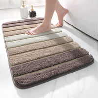 1 x RAW Customer Returns DEXI Bathroom Rug Non-Slip Bath Mat 40 x 60 cm, Bath Mat Absorbent Soft Machine Washable for Bathroom, Beige - RRP €20.16