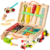 12 x Brand New KIDWILL wooden tools, tool box, children s gifts, with colorful wooden parts, creative DIY educational toys for ages 3 and up, children s toys for ages 2 and up, 3 4 5 6 7 8 years - RRP €236.04