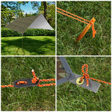 1 x RAW Customer Returns Ryaco Tarp 3x4 m Waterproof Tent Tarp Ultralight with Eyelets 6 Ground Pegs 6 Ropes, Anti-UV Snow Rain Protection Lightweight Compact for Hammock Camping Hiking Picnic Travel Outdoor Activities - RRP €39.99