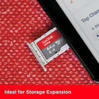 1 x RAW Customer Returns SanDisk Ultra Android microSDXC UHS-I memory card 64 GB adapter for smartphones and tablets, A1, Class 10, U1, Full HD videos, up to 140 MB s read speed  - RRP €10.81