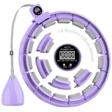 1 x RAW Customer Returns Smart Hoop Adults and Beginners, Hullahub Tire for Losing Weight, Smart Hoop Quiet XXL 128CM, Fitness Hoop with Weight, Counter and Knobs - RRP €42.85