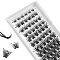 24 x Brand New Eyelash Cluster Lashes Natural D Curl MIX8-16 Eyelash Extensions Set Individual Eyelash Segments Wide Eyelash for Eye Makeup DIY Eyelash Extension MIX 8-16mm, K01-Z1  - RRP €220.56