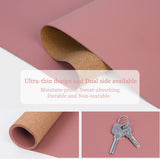 2 x Brand New YSAGi Desk Pad, Mouse Pad Made of Natural Cork and Leather, 80x40cm Non-Slip Desk Pad, Cork, Waterproof, Reversible Desk Mat for Office and Home Pink  - RRP €15.72