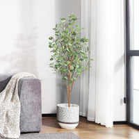 1 x RAW Customer Returns Kazeila Artificial Eucalyptus Plant 150 cm Artificial Plants Large Decorative Plants with Natural Stems for Home Decor Room Decoration Bedroom Decoration 1 Pack  - RRP €60.44