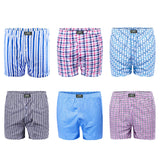 1 x RAW Customer Returns L K Pack of 6 Men s Boxer Shorts Men s Woven Boxer Shorts Cotton 1410CD 2XL  - RRP €25.49