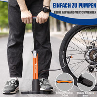 1 x RAW Customer Returns ICOCOPRO bicycle pump air pump for all valves - bicycle floor pump with foldable footrest - floor pump for road bikes, e-bikes, mountain bikes - 8.3 bar 120PSI bicycle pump for French valves - RRP €15.99