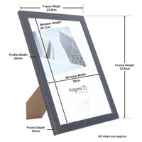 12 x Brand New Hampton Frames OXFA4NG OXFA4NG Picture Frame, Perspex, A4 21 x 30 cm , Black, Pack of 2 - RRP €244.8