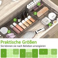 1 x RAW Customer Returns BLESION Drawer Organizer, 12 pieces drawer organization system organizer drawer organizer drawer with anti-slip pads dressing table organizer make up organizer drawer organizer kitchen - RRP €24.99