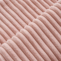 5 x Brand New MIULEE Soft Cushion Covers Decorative Square Cushion Covers Spring Soft Corduroy Striped Cushion Covers Pack of 2 for Home Sofa 60x60cm Pink - RRP €115.9