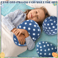 1 x Brand New Namalu 3 Egg Plush Pillows 25 cm Egg Shaped Cushions with White Polka Dots Decorative Pillows for Sofa Decorative Cushions Decoration for Children s and Baby s Bedroom Blue  - RRP €19.2