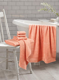 1 x RAW Customer Returns GLAMBURG Ultra Soft 6 Pack Cotton Towel Set, Includes 2 Oversized Bath Towels 70 x 140 cm, 2 Hand Towels 40 x 60 cm and 2 Wash Beds 30 x 30 cm, Eco-Friendly and 100 Recyclable, Peach - RRP €18.14