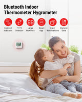 6 x RAW Customer Returns ThermoPro TP357 Room Thermometer 80 Meters Internal Bluetooth Reception with APP Home Thermometer with Remote Monitor Hygrometer Temperature and Humidity Meter - RRP €74.52