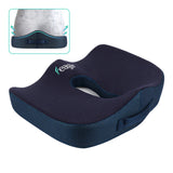 1 x RAW Customer Returns Feagar Orthopedic Seat Cushion - Ergonomic Seat Cushions for Coccyx Sciatica Lumbar - Memory Foam Cushion for Office Home Car Wheelchair, Blue - RRP €36.13