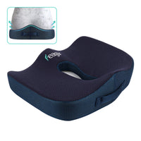 1 x RAW Customer Returns Feagar Orthopedic Seat Cushion - Ergonomic Seat Cushions for Coccyx Sciatica Lumbar - Memory Foam Cushion for Office Home Car Wheelchair, Blue - RRP €38.35