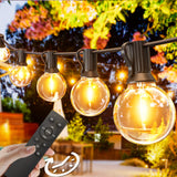 1 x RAW Customer Returns Svater Outdoor Fairy Lights Dimmable 30m, G40 LED Fairy Lights Bulbs Outdoor 52 Plastic Bulbs Waterproof IP45, Timer Linkable for Outdoor, Patio, Trees, Party Decoration, 2700K Warm White - RRP €66.88