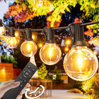 1 x RAW Customer Returns Svater Outdoor Fairy Lights Dimmable 30m, G40 LED Fairy Lights Bulbs Outdoor 52 Plastic Bulbs Waterproof IP45, Timer Linkable for Outdoor, Patio, Trees, Party Decoration, 2700K Warm White - RRP €75.49