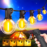 1 x RAW Customer Returns 30M solar fairy lights outdoor power 50 2 LED light bulbs outdoor fairy lights outside weatherproof dimmable warm white outdoor fairy lights retro lights bulbs party terrace beer garden pavilion balcony garden - RRP €50.41