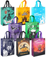 13 x Brand New 8PCS Trick or Treat Bags, Happy Halloween Tote Bags with Handles, Halloween Gift Bags, Non-Woven Halloween Bags for Wrapping Gifts - RRP €91.52