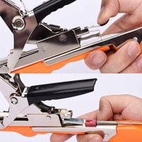 1 x RAW Customer Returns Binding pliers for plants, plant tying machine tape pliers tapetool hand tying machine for vineyard tomatoes cucumbers fruit vegetables, agriculture garden binding machine, plant tying tool - orange - RRP €28.18