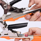 1 x RAW Customer Returns Binding pliers for plants, plant tying machine tape pliers tapetool hand tying machine for vineyard tomatoes cucumbers fruit vegetables, agriculture garden binding machine, plant tying tool - orange - RRP €28.01