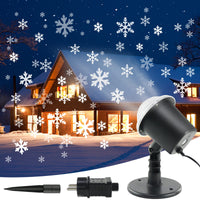 1 x RAW Customer Returns BELLALICHT LED projector lamp snowflake effect light, snowflake projector snowfall projector IP65 Christmas lighting party decoration for outdoor and indoor - RRP €14.87