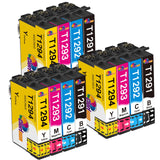 1 x RAW Customer Returns Clorisun T1295 Multipack Compatible for Epson WF 3520 printer cartridges WF 3540 ink cartridge for Epson T1291 T1292 T1293 T1294 for Stylus SX435W SX235W SX525WD Stylus Office BX535WD 12-pack  - RRP €21.99