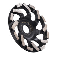 10 x RAW Customer Returns HERZO diamond cup wheel 125 mm x 22.2 mm grinding disc for concrete, natural stone, tile adhesive, granite masonry - RRP €211.0