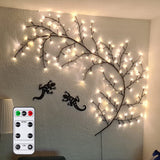 1 x RAW Customer Returns GOESWELL Luminous Willow Vine Wall Decoration Lights,144LEDs Indoor Tree Vine Decorative Lights with Remote Control on Off Dimmer,Suitable for Festival Ornament Create a Romantic Atmosphere - RRP €44.87