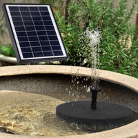 1 x RAW Customer Returns LESOLEIL Solar Pond Pump, 5.5W Solar Fountain with Battery, Solar Panel, 6 Fountain Styles, Solar Water Pump Solar Fountain Floating Fountain Pump for Outdoor Pond, Garden, Bird Bath - RRP €30.24