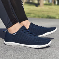 1 x RAW Customer Returns Geweo barefoot shoes men women barefoot shoes barefoot shoes barefoot sneakers running shoes walking shoes sneakers fitness shoes soft light with non-slip sole blue 41 - RRP €40.33