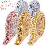 1 x RAW Customer Returns Rolls Crystal Rhinestone Ribbons Sparkling Rhinestone Ribbons Resin Diamond Ribbons Self-Adhesive Glitter Ribbons Bling Decorative Ribbons for Crafts for Mirror Car Decoration Multi-Colored, Simple Style  - RRP €16.18