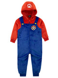 1 x RAW Customer Returns Super Mario One Piece Pajamas for Boys Long Sleeve Onesie Full Fleece Tracksuit for Multicolored Boys 5-6 Years - RRP €35.0