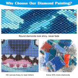 5 x Brand New DAERLE 5D Stitch Diamond Painting Complete Kit, Cartoon Diamond Painting for Kids DIY Rhinestone Embroidery Cross Stitch Home Decoration 30x40cm - RRP €44.5