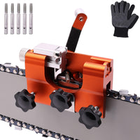 1 x RAW Customer Returns Neegool Chainsaw Sharpener, Chainsaw Sharpener Set with 5 Sharpening Heads, Portable Hand Crank Saw Chain Sharpener for 8-22 Inch Saw Chain Sharpener Accessories - RRP €23.24