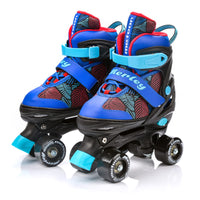 1 x RAW Customer Returns meteor Disco Skate Roller Skates - Roller Parallel 4 Wheels - Quad Skating Skates for Children, Teenagers and Adults - Adjustable Size S 31-34, MERLEY  - RRP €46.99