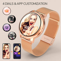 1 x RAW Customer Returns EasySMX Women s Smart Watch with Calls, Original Gift Women s Smartwatch with 2 Straps, 26 Heart Rate Monitor Functions, Pedometer, Menstrual Tracking, Health, Calorie or Sports Monitor - RRP €29.75