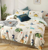 1 x RAW Customer Returns GETIYA Newest Baby Bedding 100x135 Cotton Children Dinosaur Bedding Cartoon Duvet Cover Dino Pattern Reversible Bedding Cotton with Pillowcase 40x60 Boys Girls Bedding Single Bed - RRP €26.92