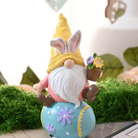 1 x Brand New VALERY MADELYN 3 pieces garden gnomes Easter eggs for Easter decoration, Mother s Day gift, garden decoration figures with welcome sign for spring decoration, table decoration, Easter gifts, 14 cm, pink blue - RRP €20.16