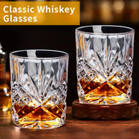 1 x RAW Customer Returns Whiskey Glasses 6 Pieces Crystal Whiskey Glasses Set of 6 30cl 300ml-Heavy Old Fashioned Whiskey Glasses for Scotch, Bourbon Old Fashioned Cocktails Whiskey Gift for Men-Father s Day Gift - RRP €34.75