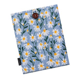 1 x RAW Customer Returns MoKo 6-7 inch Padded Tablet Case Cover with Embroidered Flowers for Kindle 11th Gen 2022 10th Gen 2019, Kindle Paperwhite 11th 10th Gen 2021 2018, Tablet Protective Case for Oasis, White Daisy - RRP €23.27