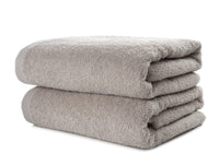 2 x Brand New SLEEPZEN Set of 2 Beige Bath Towels - GOTS Certified Organic Cotton 500gr m2 - Made in EU - 2 Bath Sheets 70x140cm - Absorbent, Soft and Ecological - RRP €55.96