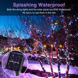 1 x RAW Customer Returns Vacoulery Solar Fairy Lights Outdoor, 12M 100LED Fairy Lights Outdoor Waterproof 8 Mode Solar Fairy Lights Christmas Tree Outdoor Decoration for Garden, Balcony, Terrace, Wedding, Fence, Party Colorful  - RRP €13.61