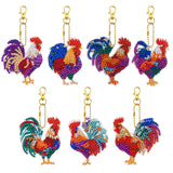 26 x Brand New Jodsen 7 Pieces Rooster Diamond Painting Keychain Double Sided Diamond Art Painting Rooster Key 5D DIY Crafts Pendant Diamonds Mosaic for Case Bag Phone Crafts - RRP €280.8