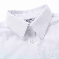 1 x Brand New BIENZOE Boys School Uniform Long Oxford Shirt 2Pcs Set White 8 - RRP €37.04