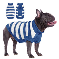 1 x RAW Customer Returns ALAGIRLS Pillover for Small and Medium Dogs Dog Costume Puppy Sweater Pullover Cat Turtleneck Dog Sweater ALASW302-SmallBlue-M - RRP €18.48