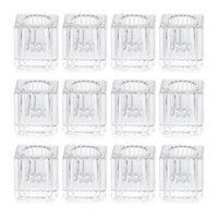 5 x Brand New Romadedi Candlestick Decorative Glass Candle Holder - Set of 12 Small Transparent Candle Holder Wedding Christmas Home Decoration, Holders for Taper Candles Tealight Candle Holder - RRP €134.6