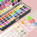 1 x RAW Customer Returns Artecho Watercolor Paint Set 100 Colors in Portable Box, With Brush and Watercolor Paper, Watercolor for Travel, Watercolors for Artists and Hobby Painters - RRP €23.99