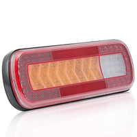 1 x RAW Customer Returns D-TECH 2 pcs 9-30V E-Mark approval LED trailer tail light brake light reversing fog light dynamic indicator light Ip67 waterproof for truck lorry camper van tractor tail light - RRP €96.8